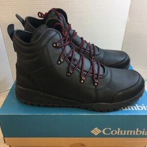 Columbia Fairbanks Rover II Mid Calf Snow Boots Mens US 14 Black Waterproof NEW!